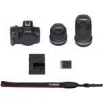 دوربین بدون آینه کانن Canon EOS R50 Mirrorless Camera Kit 18-45 & 55-210 Lens