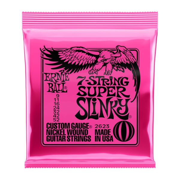 سیم گیتار الکتریک Ernie Ball 2623 7String Super Slinky 9-52